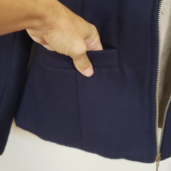 Angee Women's Wool Blend Academia Teacher Coat Size Medium Capsule Career Office - Picture 4 of 8